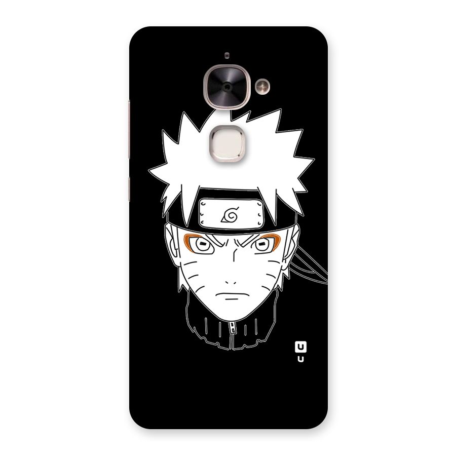 Naruto Black and White Art Back Case for Le 2