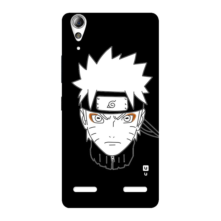 Naruto Black and White Art Back Case for Lenovo A6000 Plus
