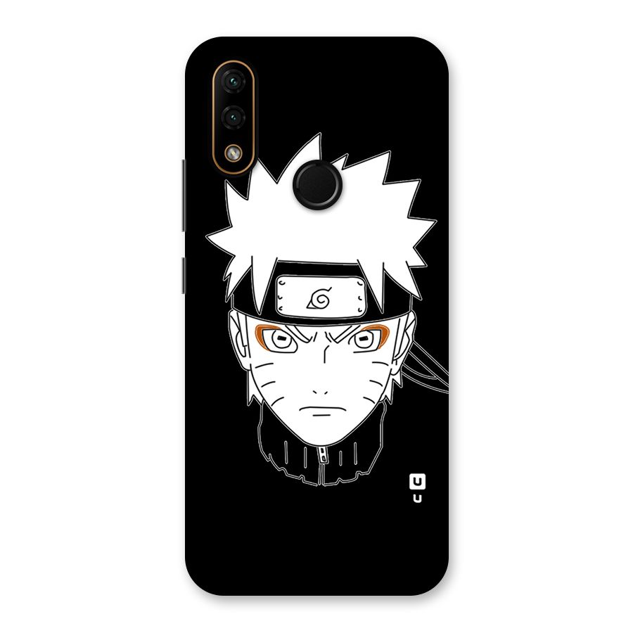 Naruto Black and White Art Back Case for Lenovo A6 Note