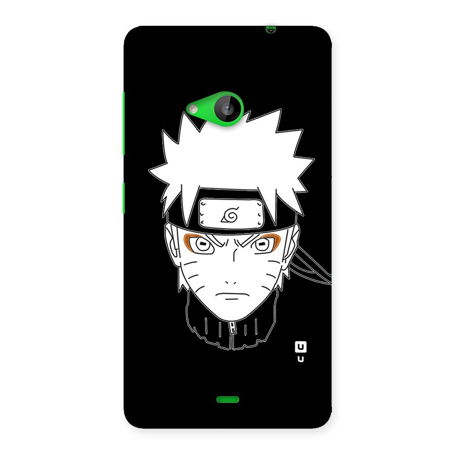 Naruto Black and White Art Back Case for Lumia 535