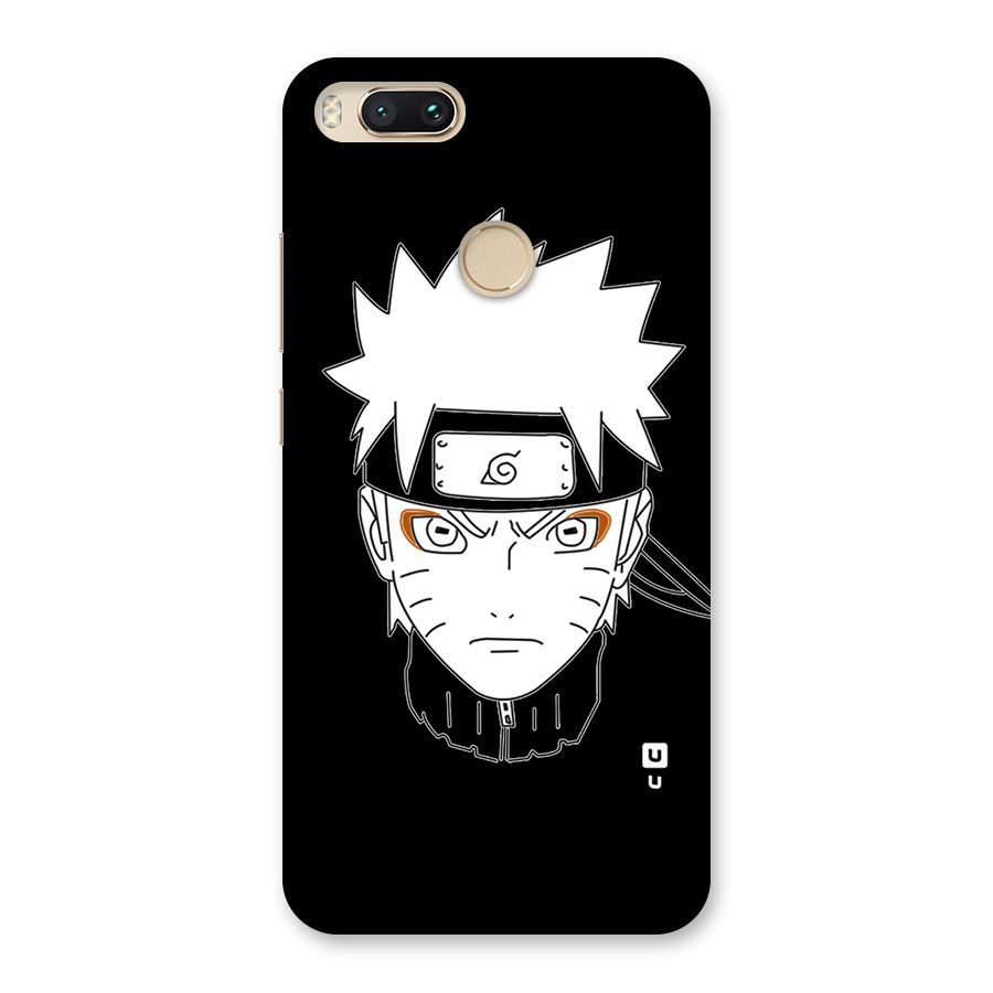 Naruto Black and White Art Back Case for Mi A1