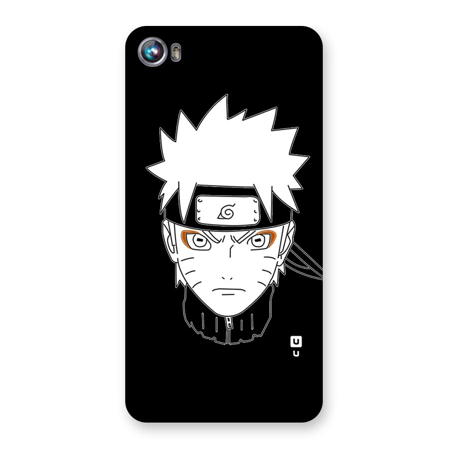 Naruto Black and White Art Back Case for Micromax Canvas Fire 4 A107