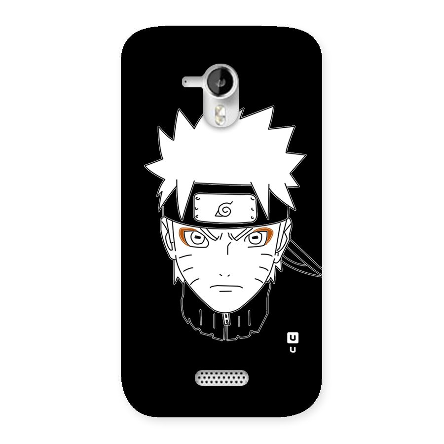 Naruto Black and White Art Back Case for Micromax Canvas HD A116
