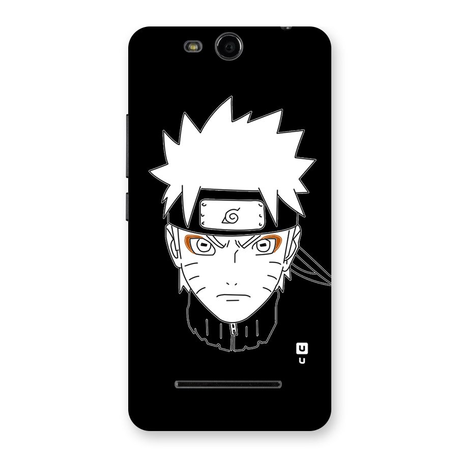 Naruto Black and White Art Back Case for Micromax Canvas Juice 3 Q392