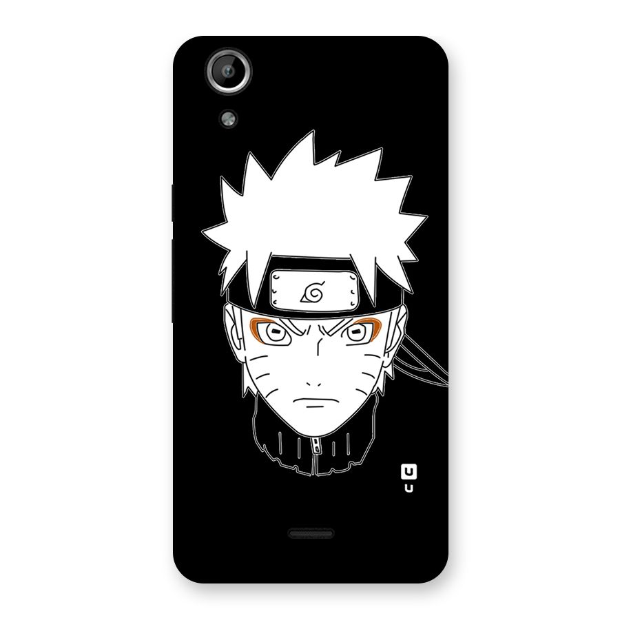 Naruto Black and White Art Back Case for Micromax Canvas Selfie Lens Q345