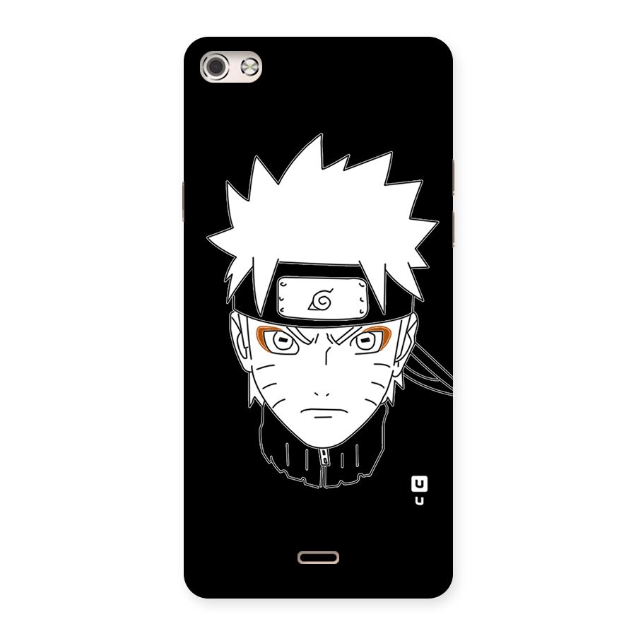 Naruto Black and White Art Back Case for Micromax Canvas Silver 5