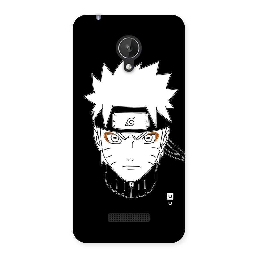Naruto Black and White Art Back Case for Micromax Canvas Spark Q380