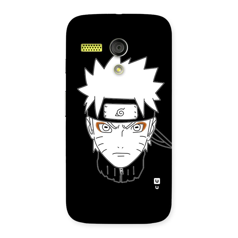 Naruto Black and White Art Back Case for Moto G