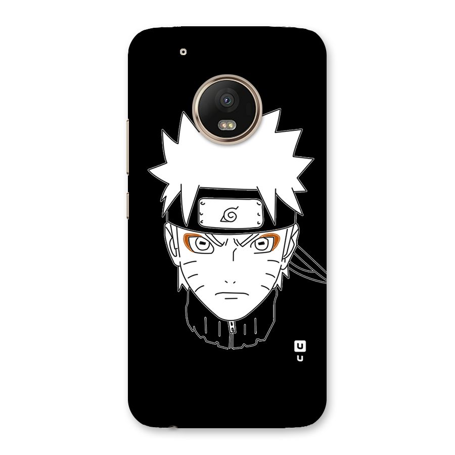 Naruto Black and White Art Back Case for Moto G5 Plus