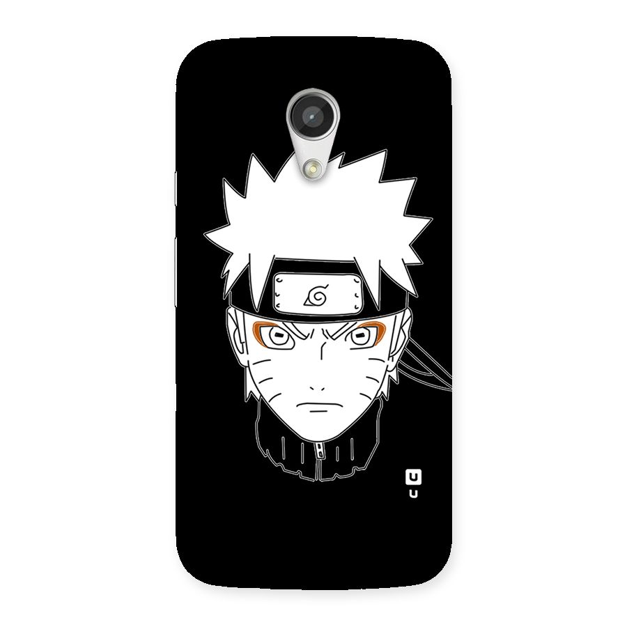 Naruto Black and White Art Back Case for Moto G 2nd Gen