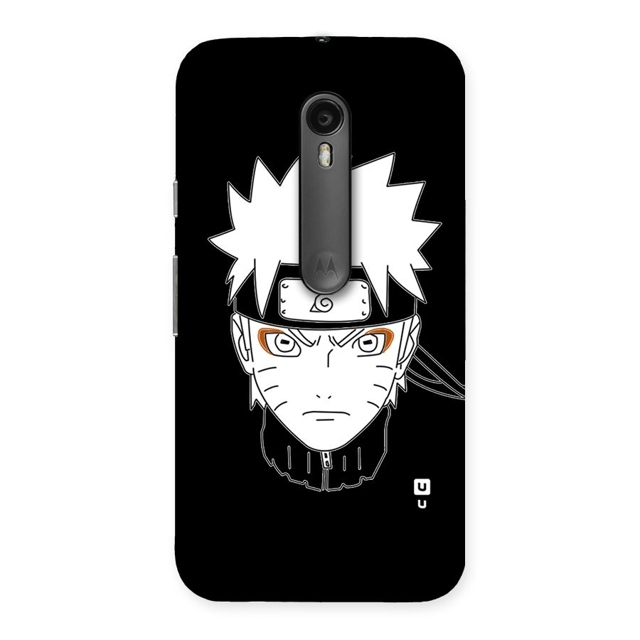 Naruto Black and White Art Back Case for Moto G Turbo