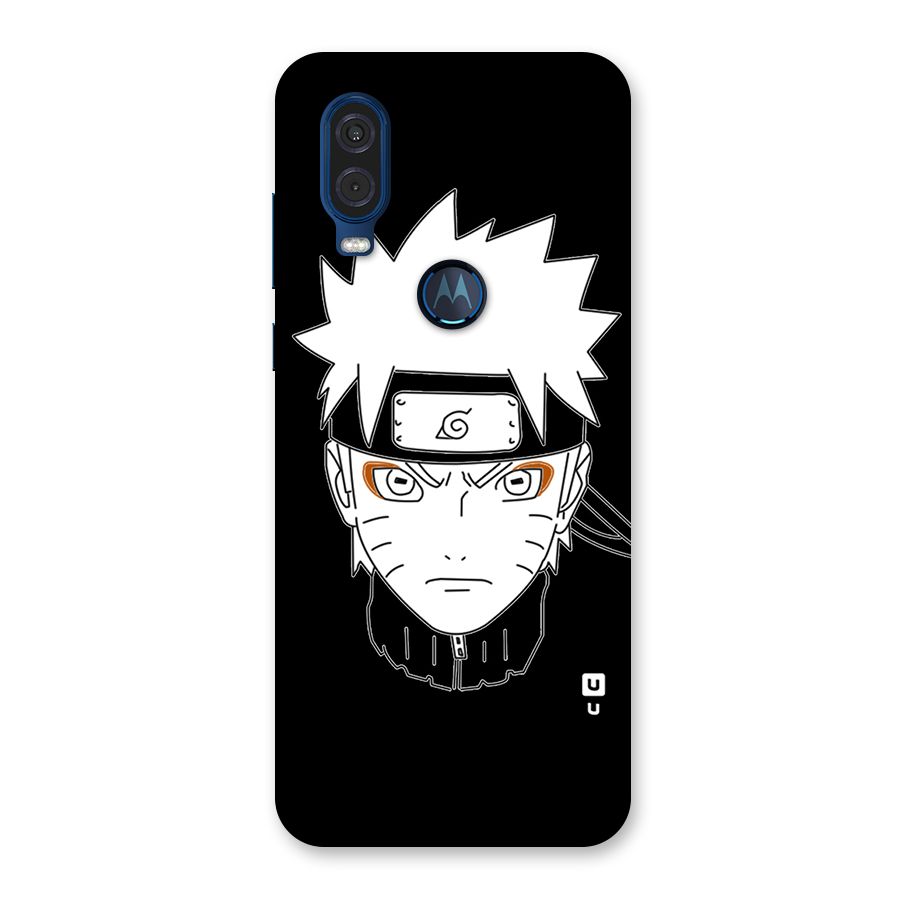 Naruto Black and White Art Back Case for Motorola One Vision