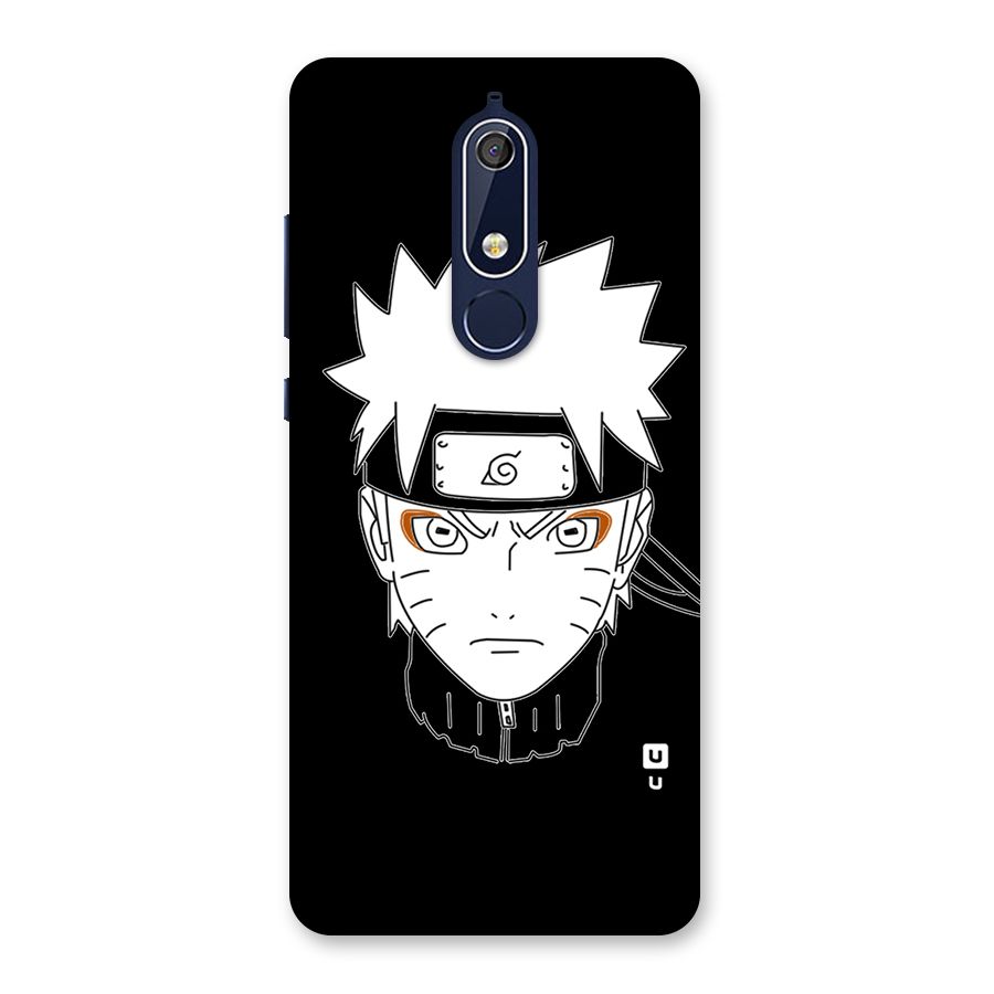 Naruto Black and White Art Back Case for Nokia 5.1