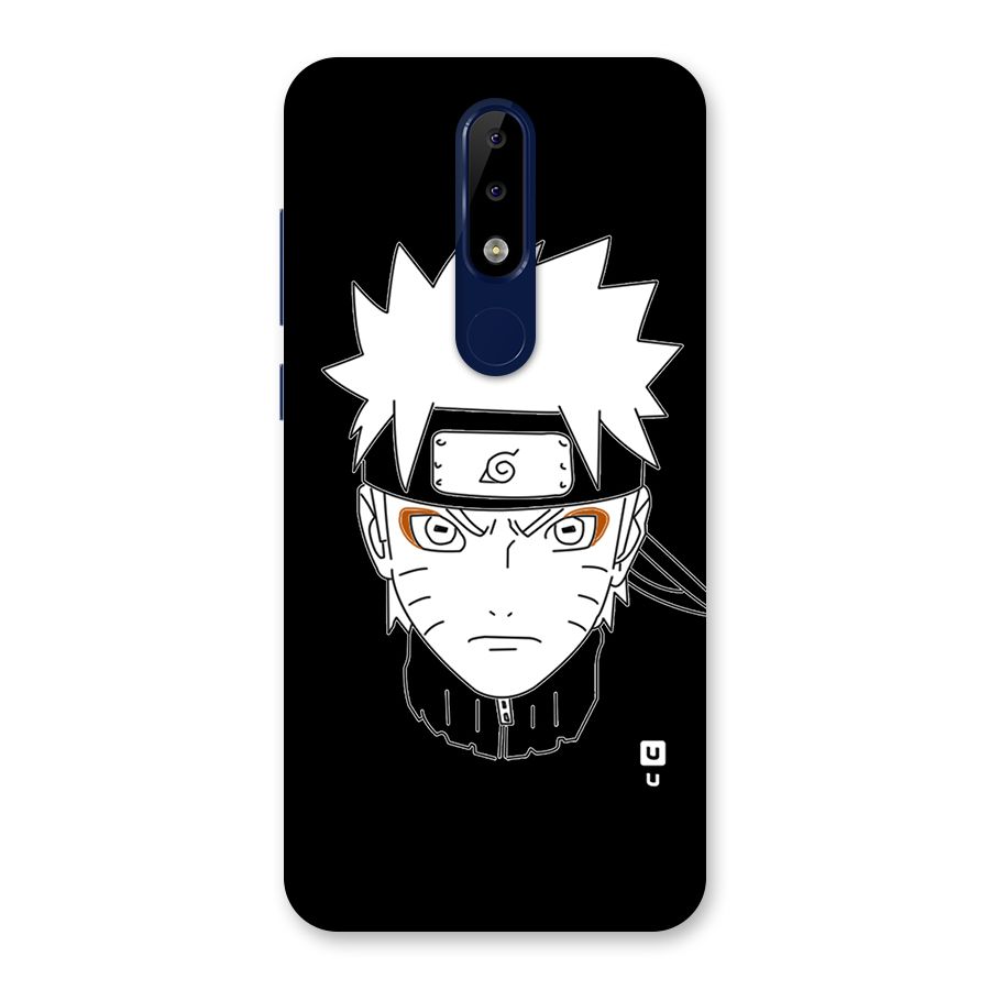 Naruto Black and White Art Back Case for Nokia 5.1 Plus