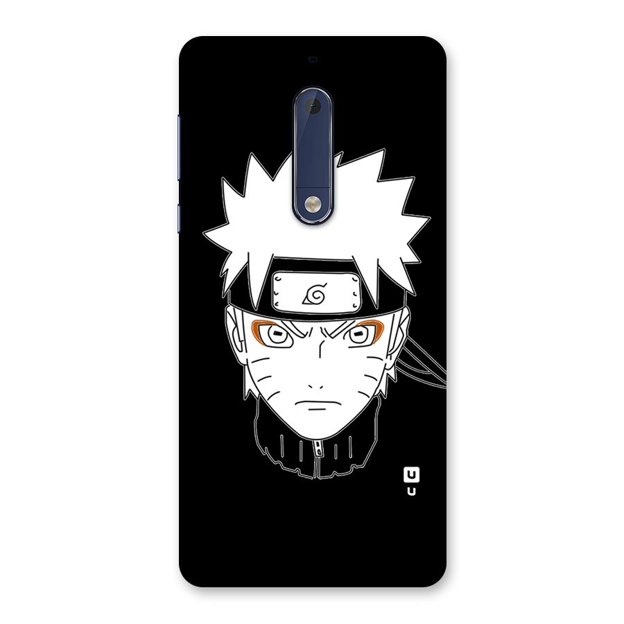 Naruto Black and White Art Back Case for Nokia 5