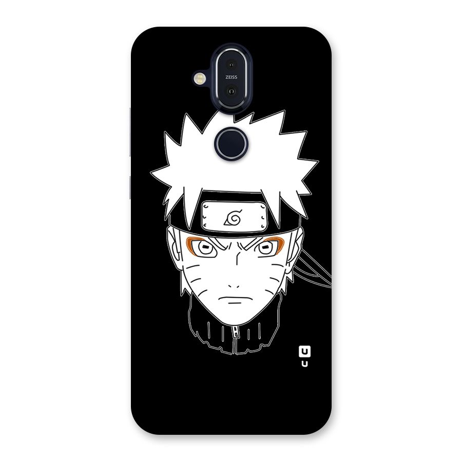 Naruto Black and White Art Back Case for Nokia 8.1