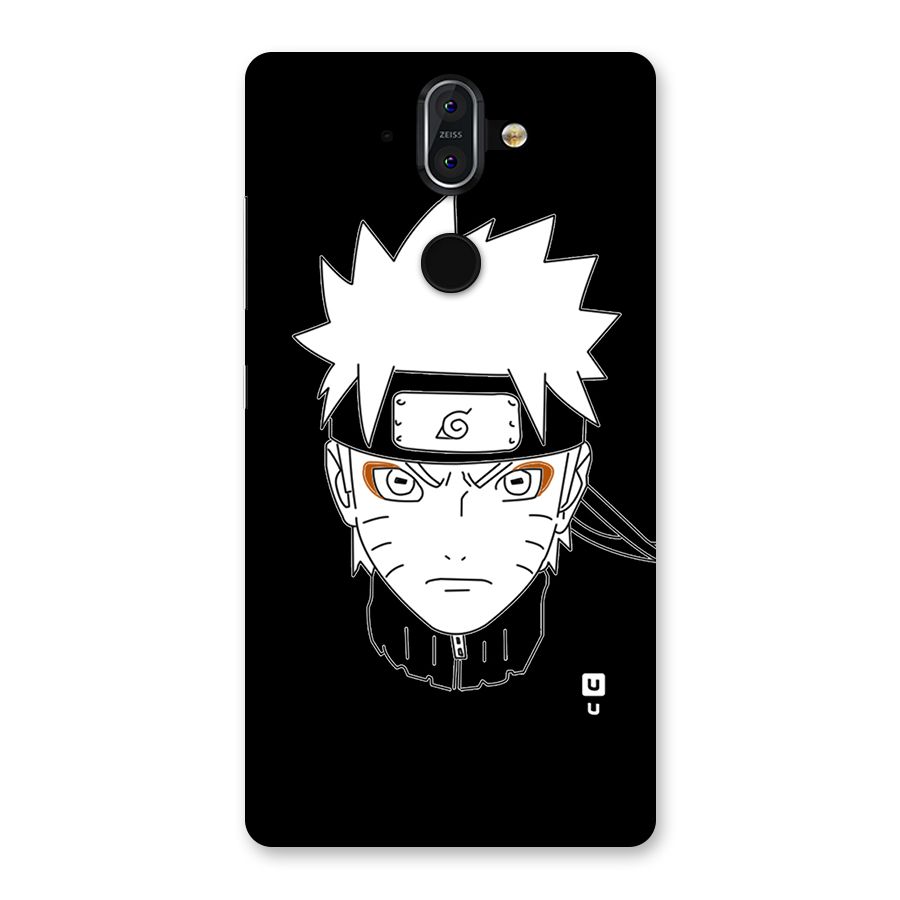 Naruto Black and White Art Back Case for Nokia 8 Sirocco