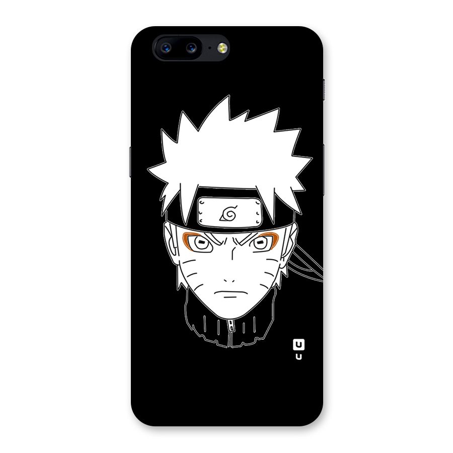 Naruto Black and White Art Back Case for OnePlus 5