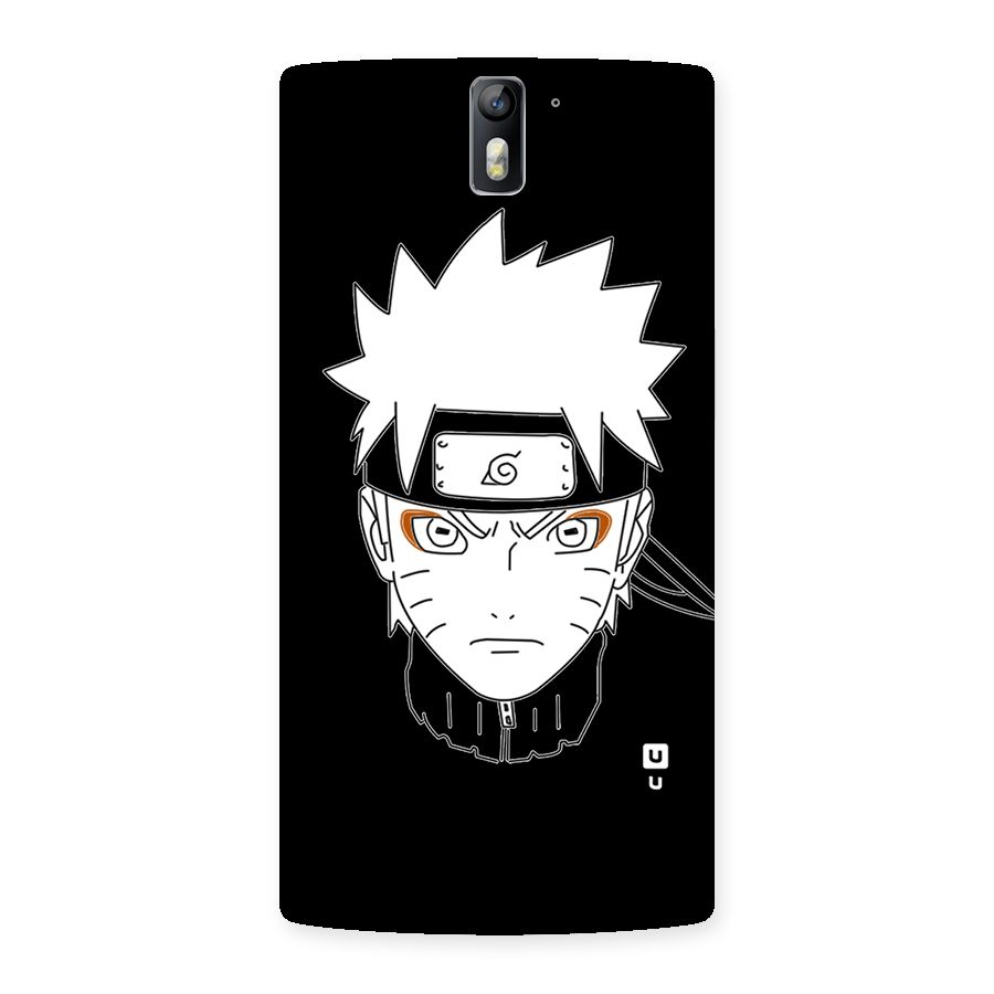 Naruto Black and White Art Back Case for One Plus One