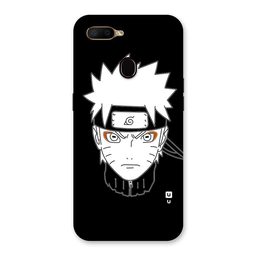 Naruto Black and White Art Back Case for Oppo A5s