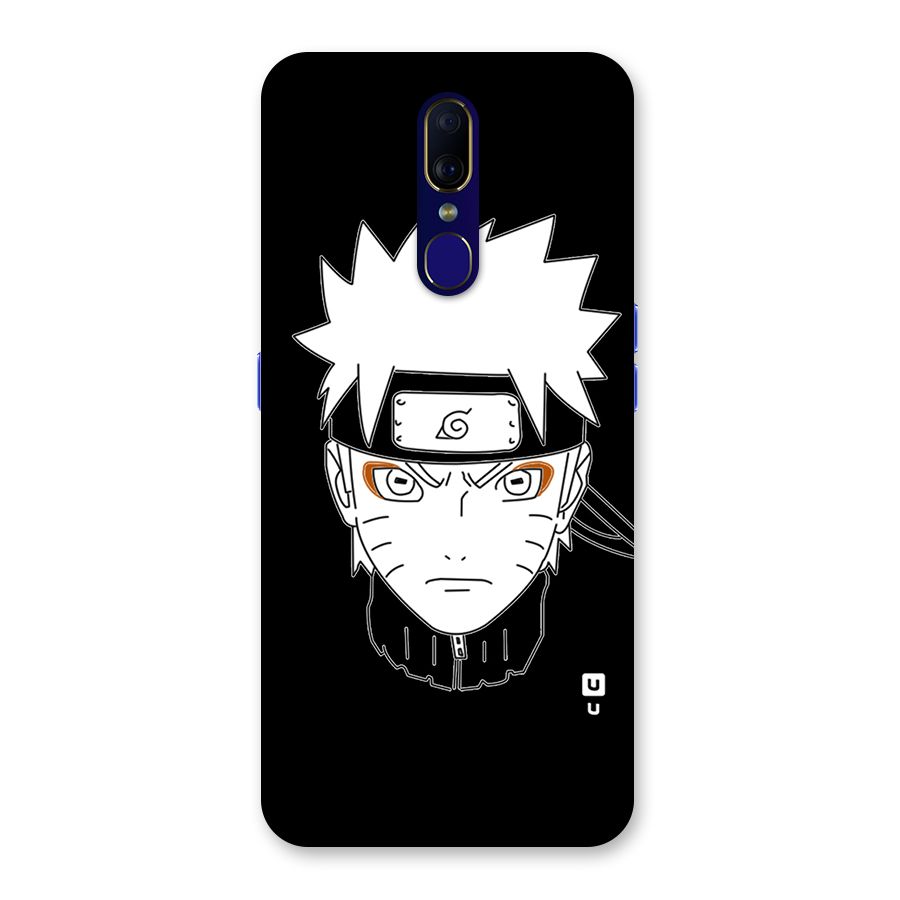 Naruto Black and White Art Back Case for Oppo A9