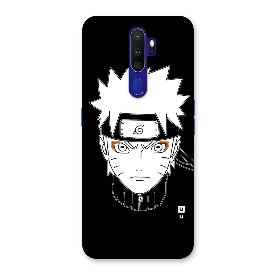Naruto Black and White Art Back Case for Oppo A9 (2020)