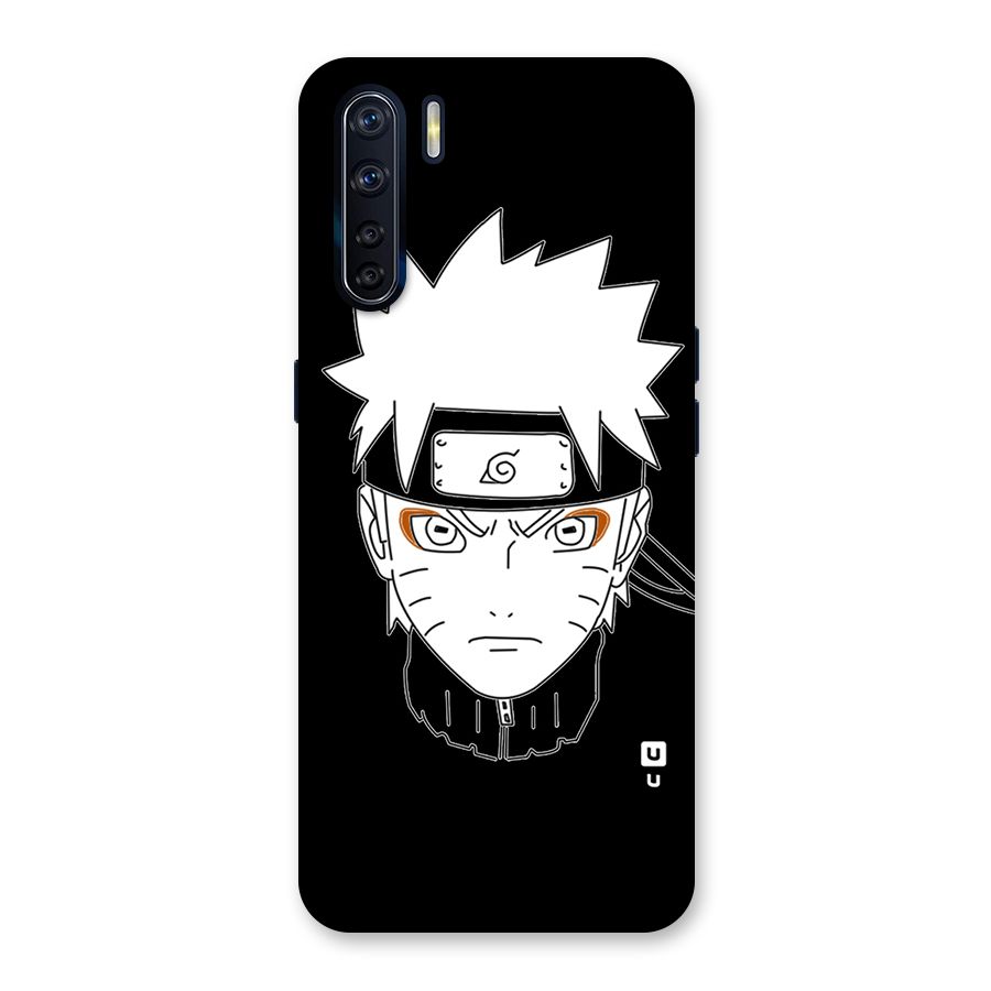 Naruto Black and White Art Back Case for Oppo F15
