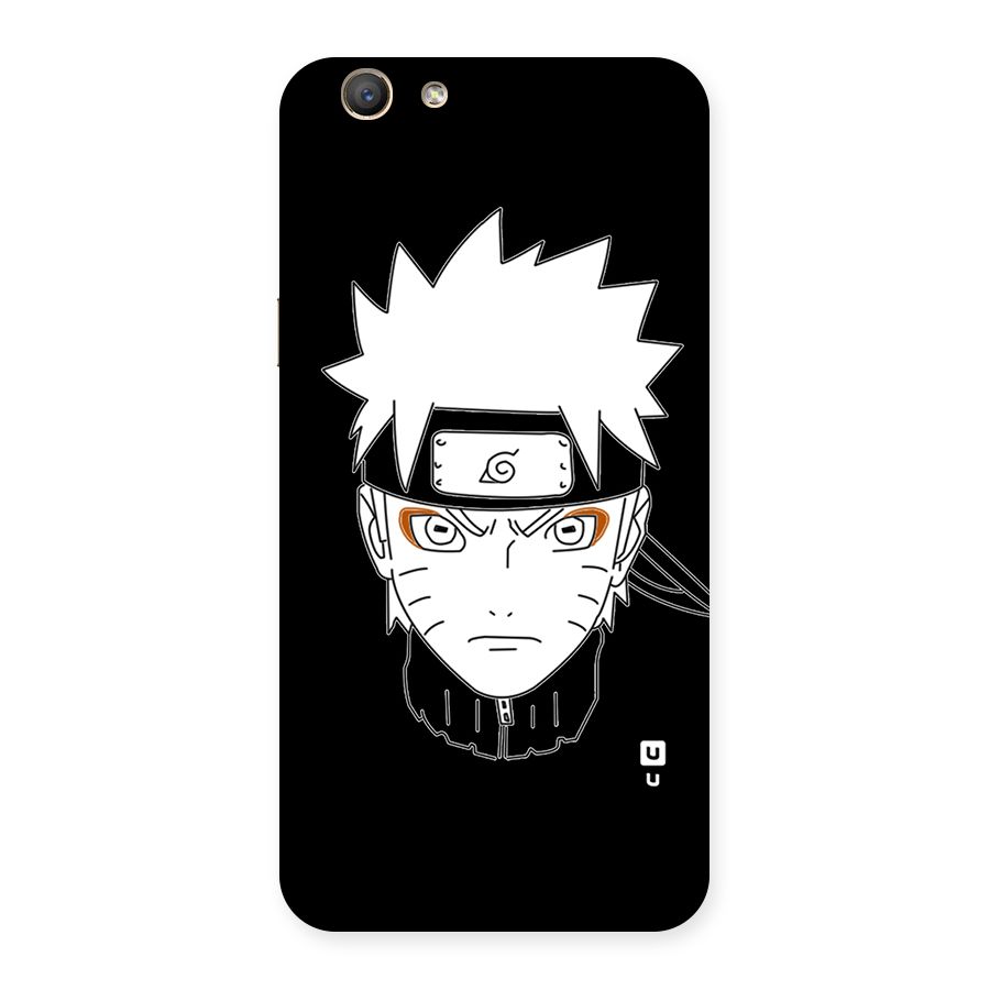 Naruto Black and White Art Back Case for Oppo F1s