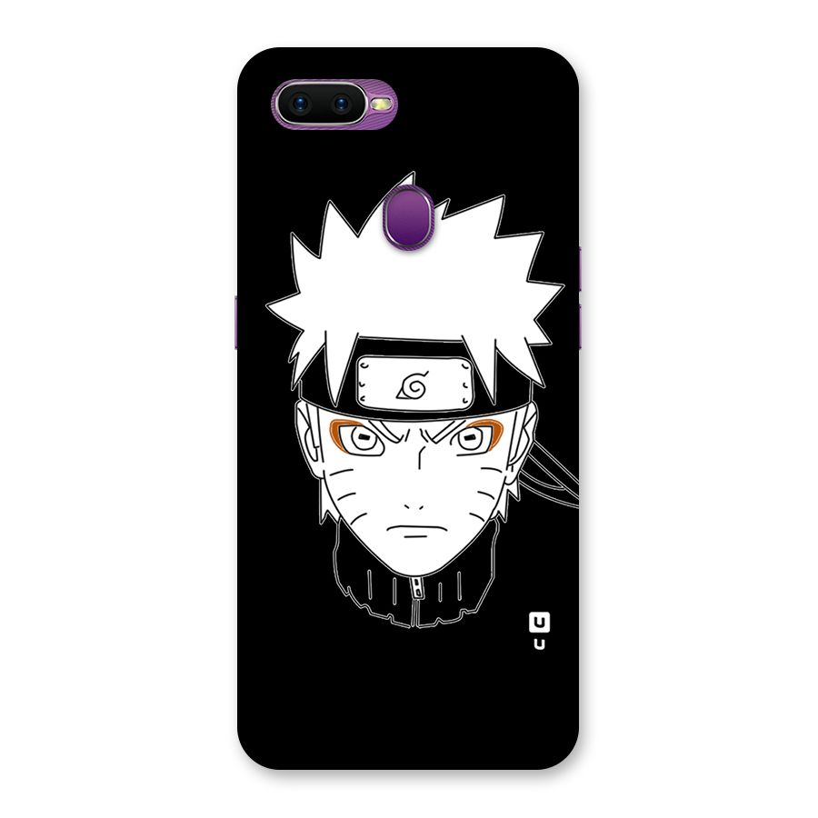 Naruto Black and White Art Back Case for Oppo F9