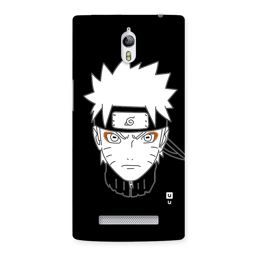 Naruto Black and White Art Back Case for Oppo Find 7