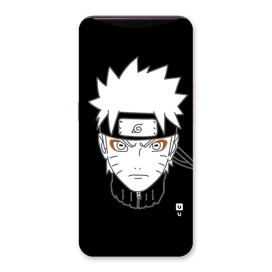 Naruto Black and White Art Back Case for Oppo Find X