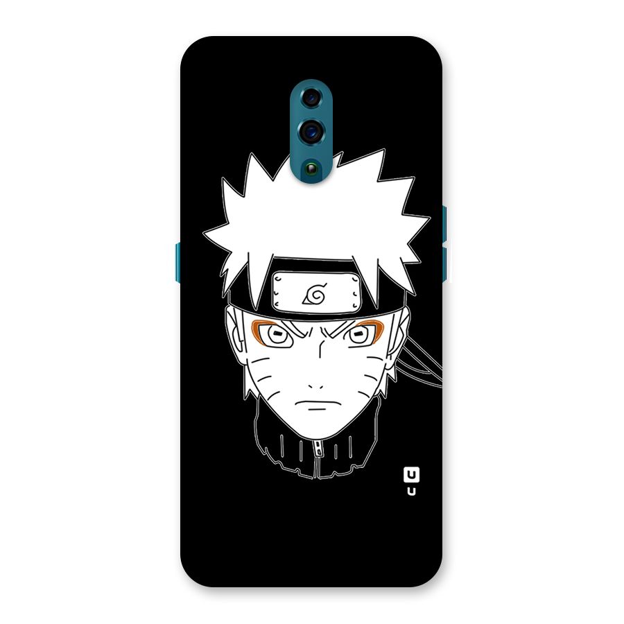 Naruto Black and White Art Back Case for Oppo Reno