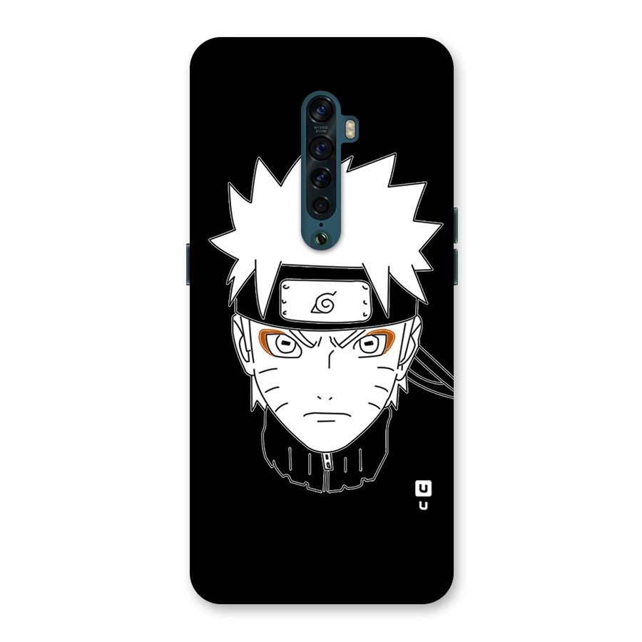 Naruto Black and White Art Back Case for Oppo Reno2