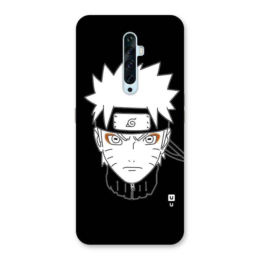 Naruto Black and White Art Back Case for Oppo Reno2 F