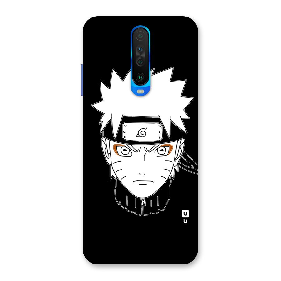 Naruto Black and White Art Back Case for Poco X2
