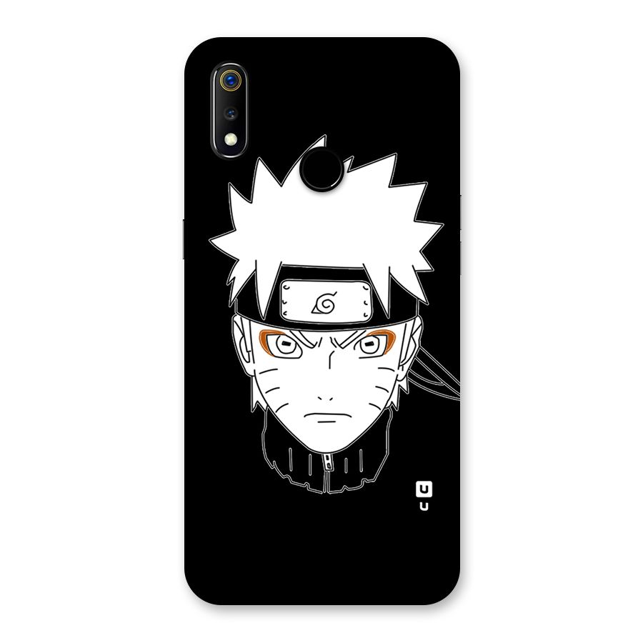 Naruto Black and White Art Back Case for Realme 3