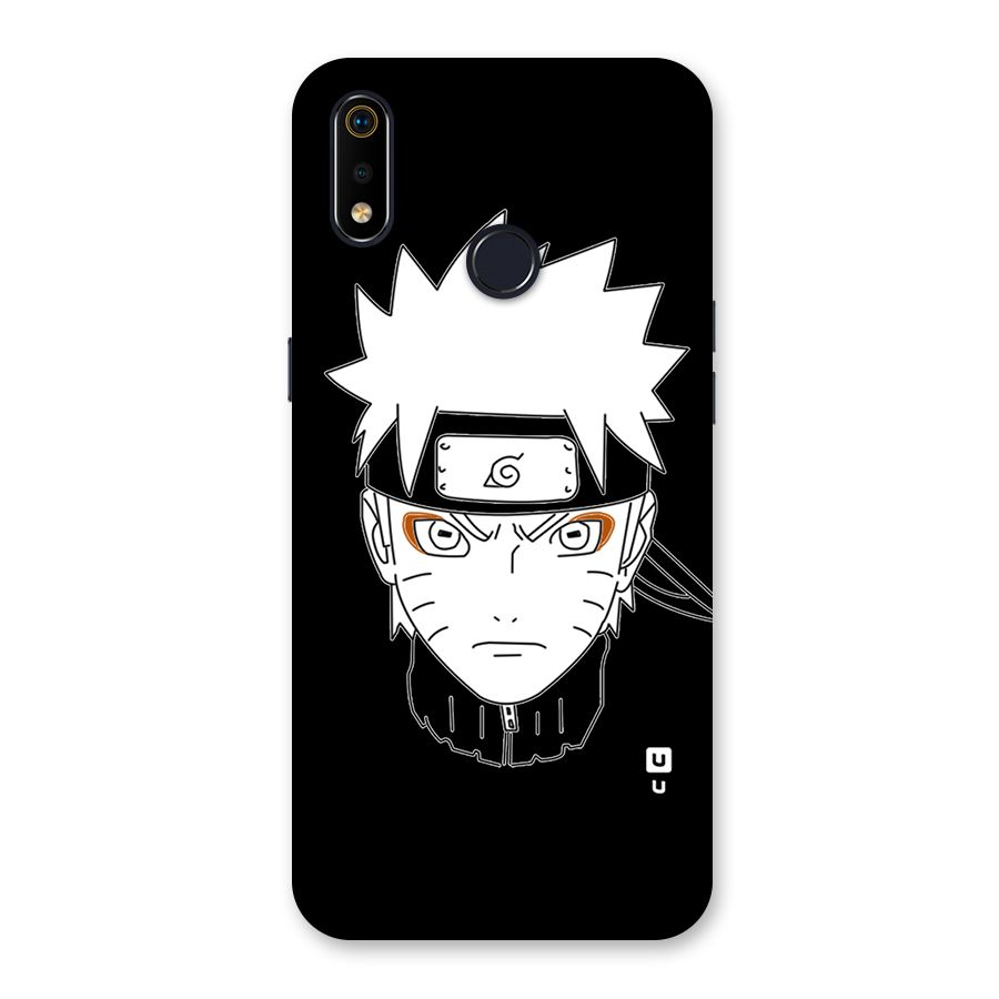 Naruto Black and White Art Back Case for Realme 3i