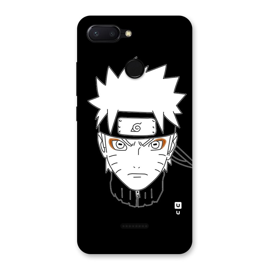 Naruto Black and White Art Back Case for Redmi 6