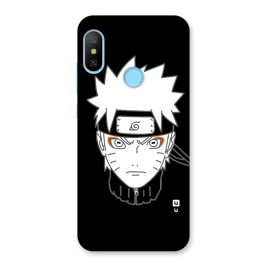 Naruto Black and White Art Back Case for Redmi 6 Pro