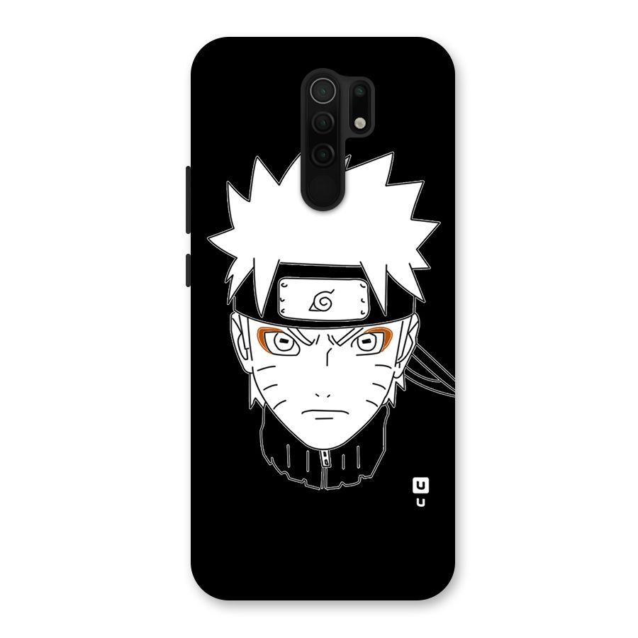 Naruto Black and White Art Back Case for Redmi 9 Prime