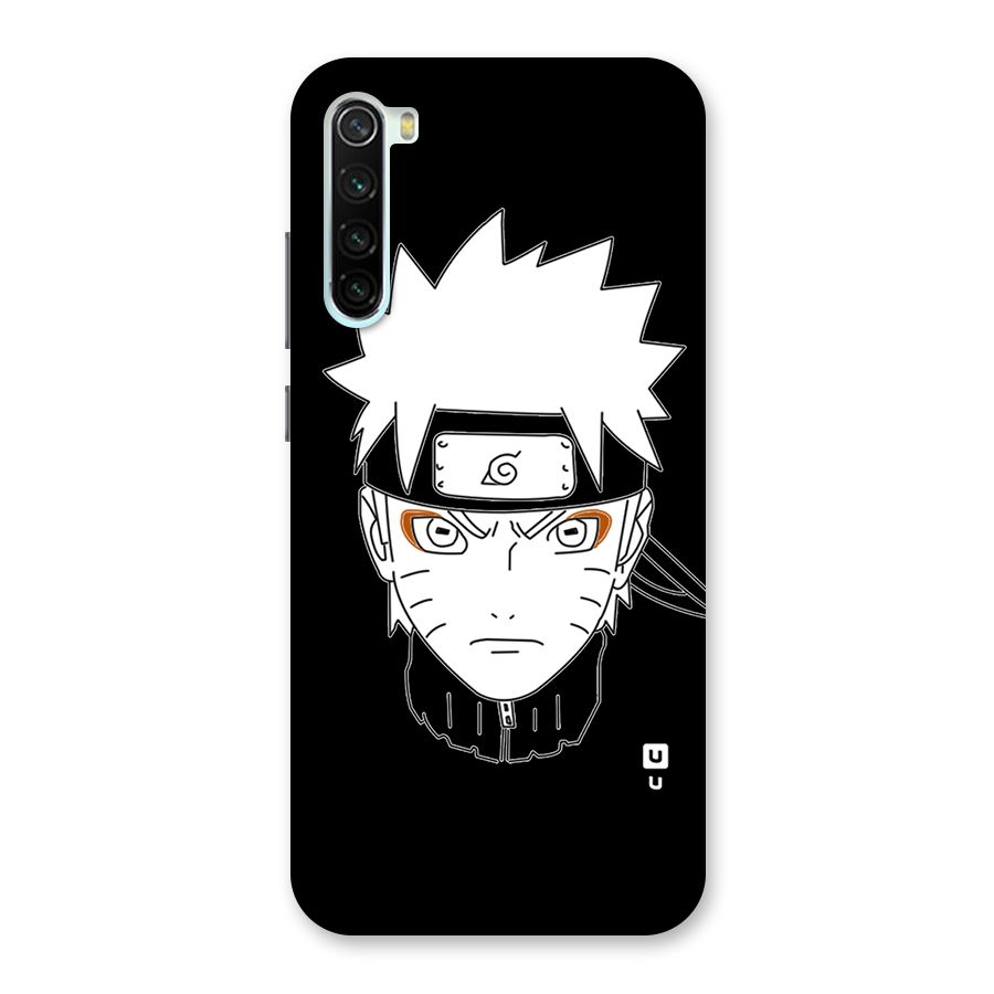 Naruto Black and White Art Back Case for Redmi Note 8