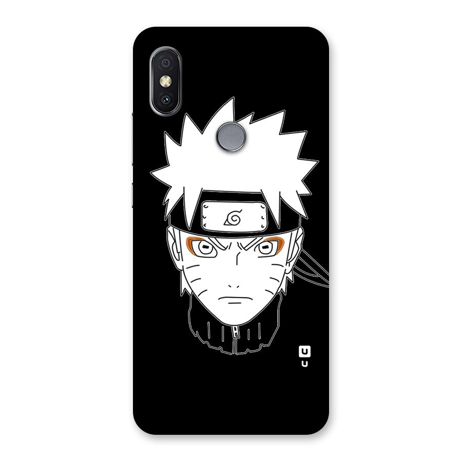 Naruto Black and White Art Back Case for Redmi Y2