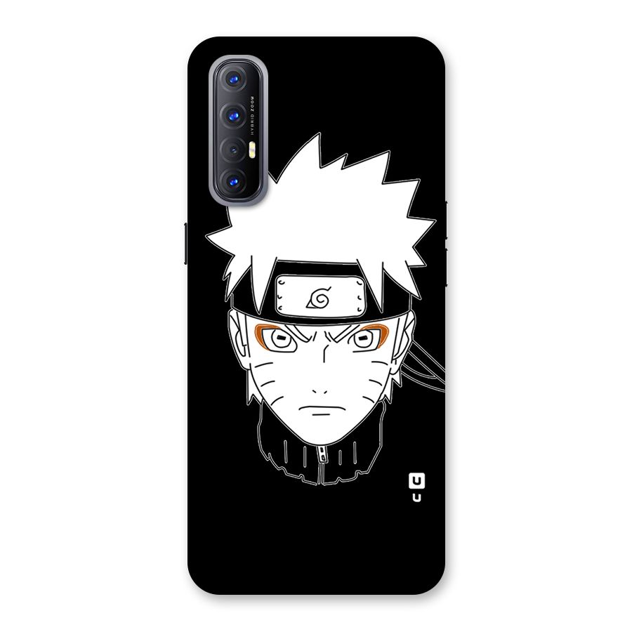 Naruto Black and White Art Back Case for Reno3 Pro