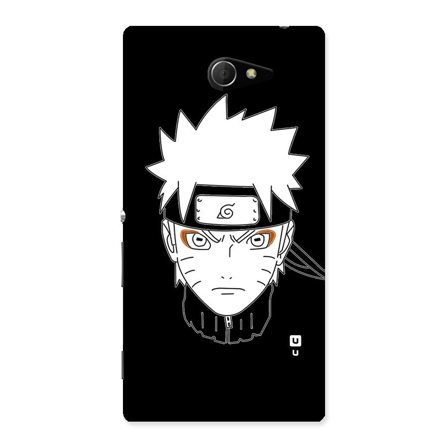 Naruto Black and White Art Back Case for Sony Xperia M2