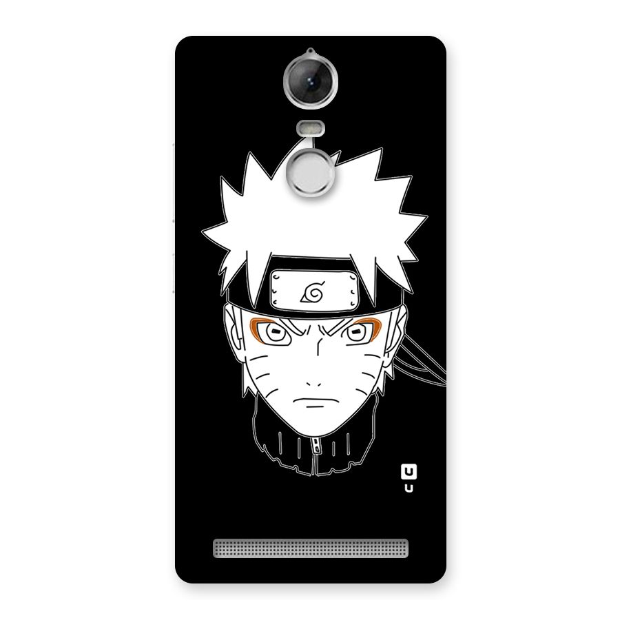Naruto Black and White Art Back Case for Vibe K5 Note