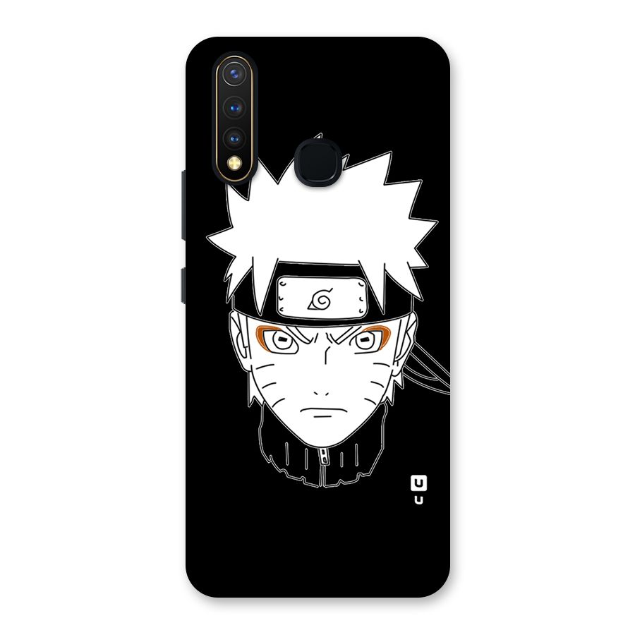 Naruto Black and White Art Back Case for Vivo U20