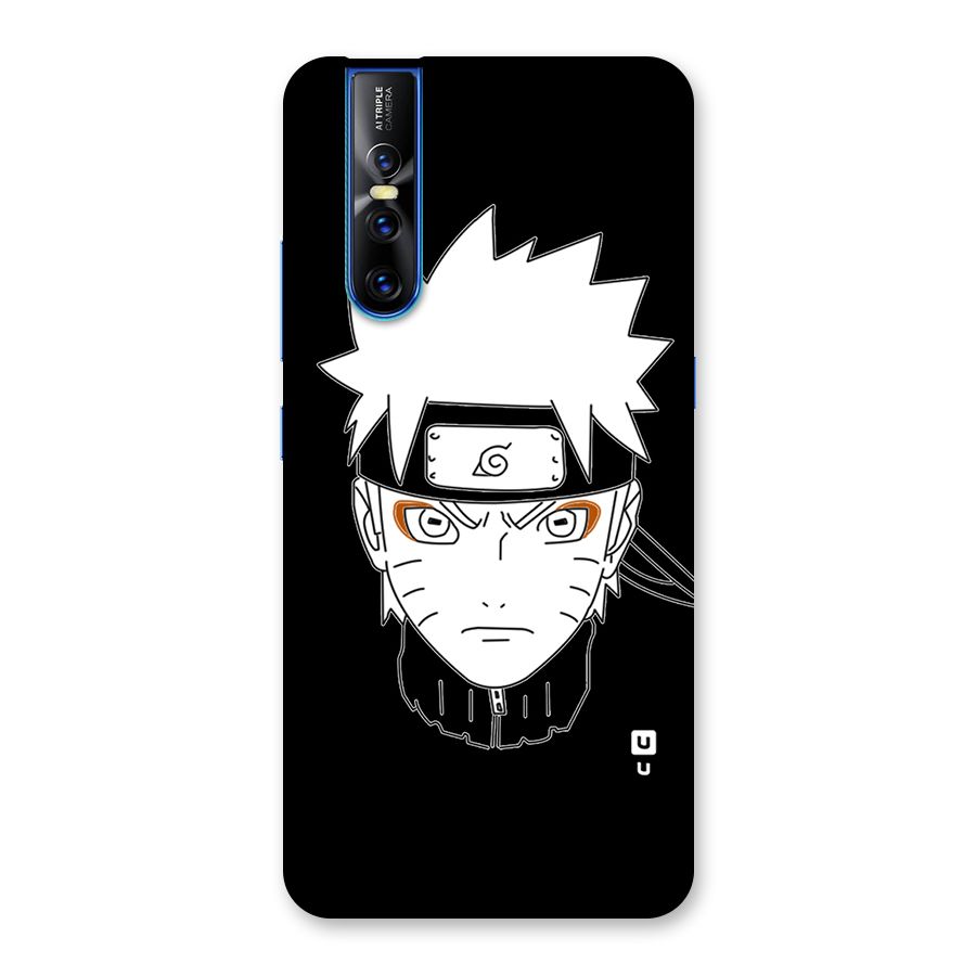 Naruto Black and White Art Back Case for Vivo V15 Pro