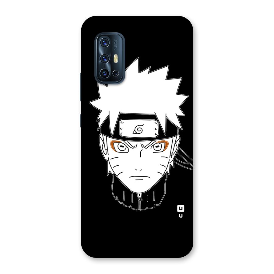 Naruto Black and White Art Back Case for Vivo V17