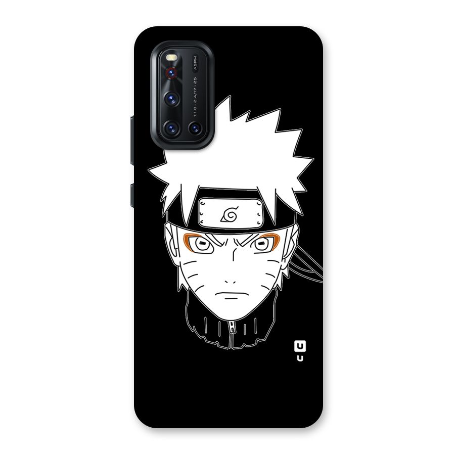 Naruto Black and White Art Back Case for Vivo V19