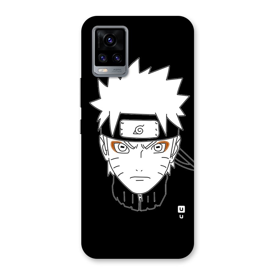 Naruto Black and White Art Back Case for Vivo V20